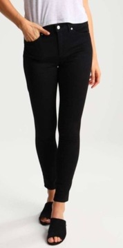 Spodnie jeansy damskie czarne Topshop Black 26/34