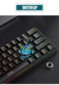 60% Мини-механическая игровая клавиатура K620 61