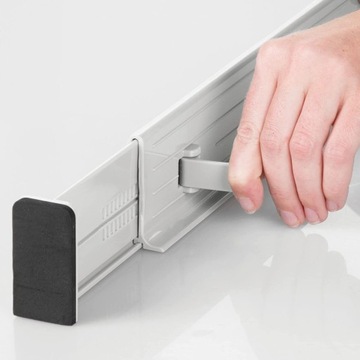 4X ВЫДВИЖНЫЕ РАЗДЕЛЕНИЯ ЯЩИКА-ОРГАНИЗАТОР ВЫДВИЖНАЯ ВСТАВКА СЕРЫЙ