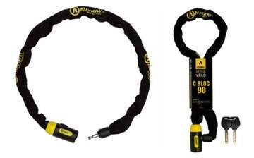 ТОЛСТАЯ ПРОЧНАЯ ЦЕПЬ С ЗАМКОМ AUVRAY C-BLOC