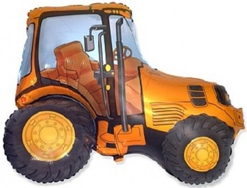 Balon foliowy Pomarańczowy Traktor pojazd 61 cm