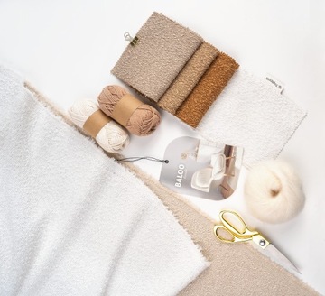 ТКАНЬ ОБИВОЧНАЯ BUKLA материал букле Baloo 2074