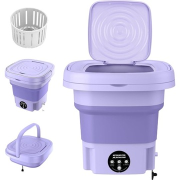 СКЛАДНАЯ МИНИ-ПОРТАТИВНАЯ СТИРАЛЬНАЯ МАШИНА, 8 Л