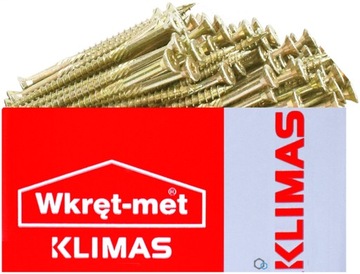 СТОЛЯРНЫЕ ВИНТЫ KMWHT 6x100 TORX С КОНИЧЕСКОЙ ГОЛОВКОЙ KLIMAS 100 шт.