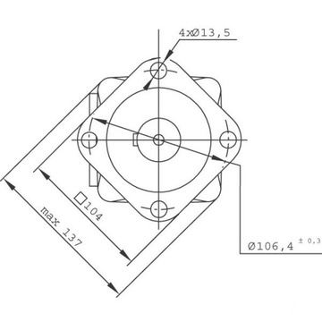 BMS400 SMS400 Орбитальный гидравлический двигатель объемом 400 см3
