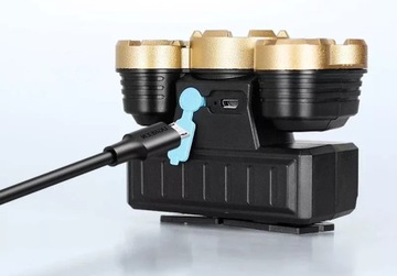 НАГОЛОВНЫЙ ФОНАР МОЩНЫЙ ФОНАРЬ С ПОДЗАРЯЖАЕМЫМ USB-СВЕТОДИОДОМ