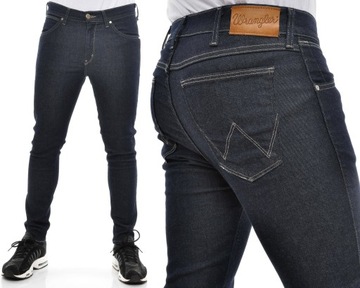 Брюки-скинни WRANGLER NAVY STRANGLER W31 L34