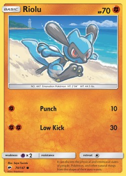 Karta Pokemon Riolu (BUS 70) 70/147