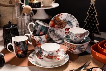 Altom Design Cranberry большая фарфоровая кофейная кружка, 350 мл