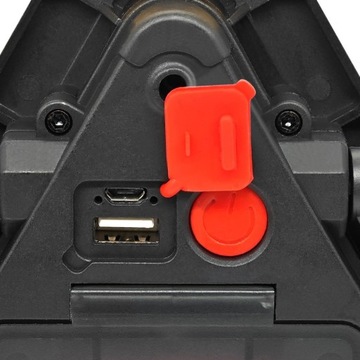 Trójkąt ostrzegawczy LED, latarka, PowerBank + akumulatory, USB C