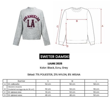 Sweter luure olavoga ecru M