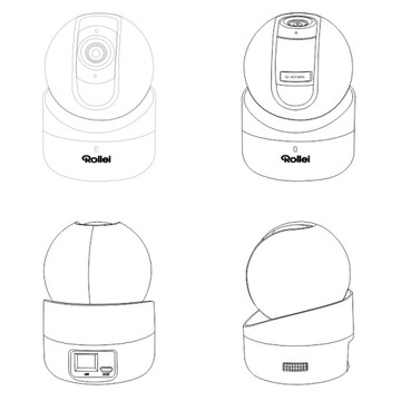 Wi-Fi IP-камера вращающаяся FULL HD-наблюдение для дома