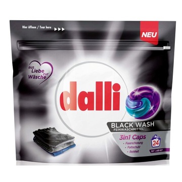 Kapsułki do prania DALLI Black Wash 3in1 24 szt.