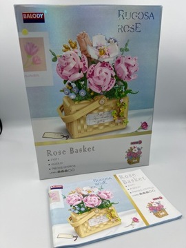 СТРОИТЕЛЬНЫЕ ЦВЕТОЧНЫЕ БЛОКИ АРОМАТИРОВАННЫЙ СВЕТЯЩИЙСЯ БУКЕТ ЦВЕТЫ В КОРЗИНЕ 1277 EL