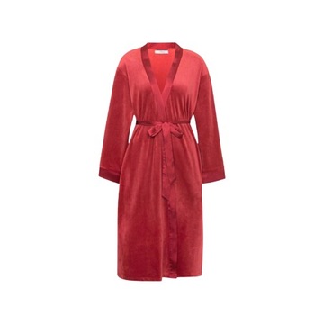 Szlafrok Triumph Robes Velour Robe Promocja 36/38;Mannish Red