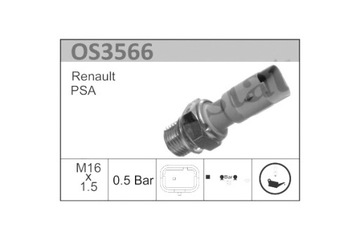 CALORSTAT BY VERNET SENZOR TLAKU OLEJE DS 3 VOLVO C30 C70 II