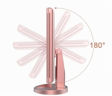 КОСМЕТИЧЕСКОЕ ЗЕРКАЛО 22 СКЛАДНЫЕ СВЕТОДИОДЫ x1 x2 x3 ПОДСВЕТКА 3 ЦВЕТА