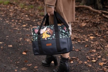 СУМКА ДЛЯ КОЛЯСКИ FOREST ADVENTURE ИЗ ЭКО КОЖИ, БЕЛАЯ