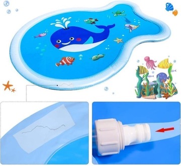 КОВРИК ДЛЯ РАСПЫЛЕНИЯ ВОДЫ ДЛЯ ДЕТСКОГО БАССЕЙНА 180см