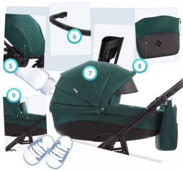 КОЛЯСКА 4В1 BEBETTO HOLLAND 03 GR И CYBEX ATON BAZA