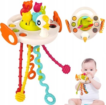 ZABAWKA SENSORYCZNA GRYZAK GRZECHOTKA MONTESSORI