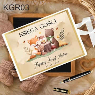 Pamiątkowa księga gości na ROCZEK z imieniem 100 stron+ wstążka