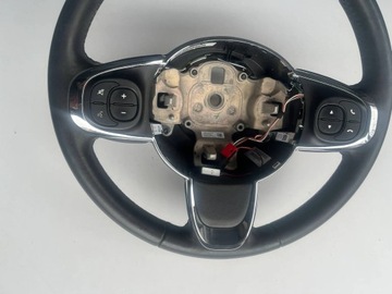 FIAT 500 FACELIFT VOLANT KŮŽE ČERNÁ MULTIFUNKČNÍ 17R