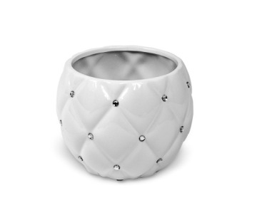 КЕРАМИЧЕСКАЯ КРЫШКА ДЛЯ ЦВЕТОЧНОГО ГАЗВА DIAMOND WHITE GLAMOUR