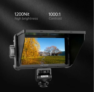 Monitor podglądowy VILTROX DC-550 HD HDMI 3D LUT + akumulator HDMI etui