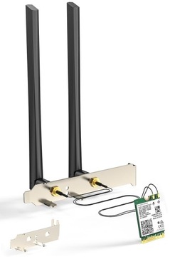 Сетевая карта Intel WiFi 6 AX210 для настольного компьютера + две антенны