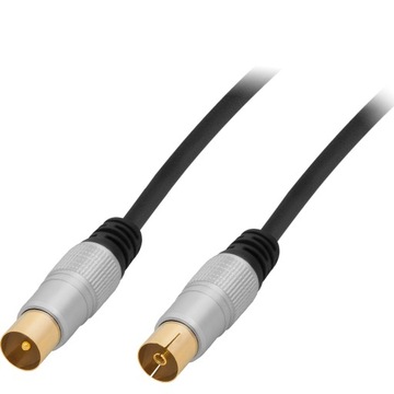 KABEL PRZEWÓD ANTENOWY TV NAZIEMNEJ KABLOWEJ 1m