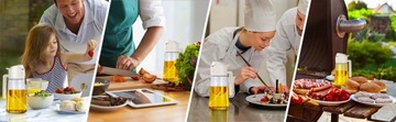 Контейнер для масла 2-в-1: дозатор масла для кухни, флакон с дозатором.
