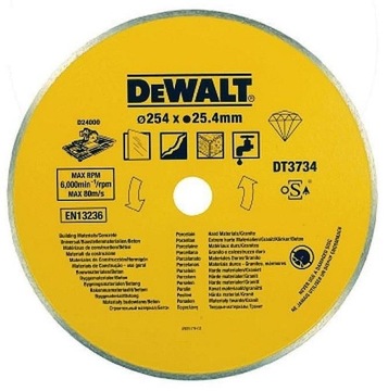 Tarcza diamentowa granit 250x25,4 DeWalt DT3734