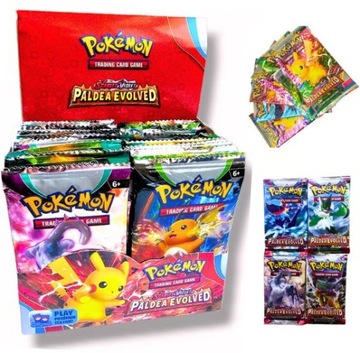 360 kart POKEMON MEGA ZESTAW BOX - SASZETKI 36 SZTUK PALDEA EVOLVED