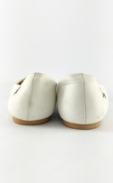 Белые балетки с принтом 41