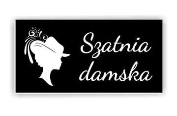 TABLICZKA na drzwi SZATNIA toaleta WC 10x5 cm 2szt