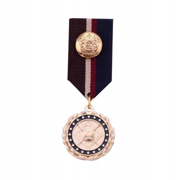 Odznaka z tkaniny w paski Medal Unikalna biżu