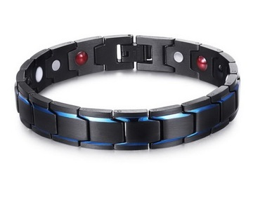 МУЖСКОЙ ЧЕРНЫЙ БРАСЛЕТ ЗДОРОВЬЯ, МАГНИТНАЯ СИЛА