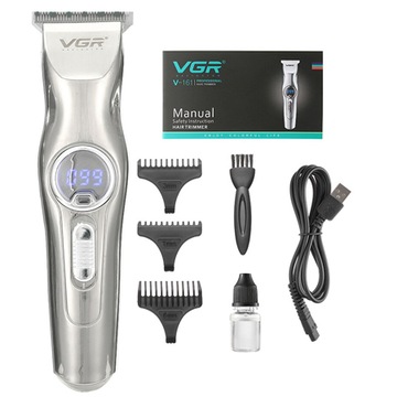 Машинка для стрижки волос VGR ТРИМЕР ДЛЯ БОРОды LED