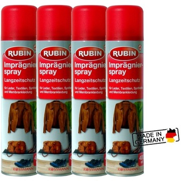 Impregnat Rubin 4 x 400ml do butów kurtek membran