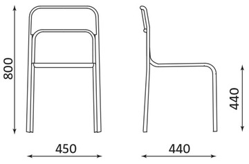 Стулья пластиковые Nowy Styl CORTINA LIGHT GREY