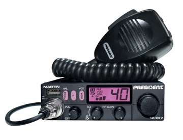 Президент CB-радио Мартин AM/FM 12/24V ASC, преемник Harry Johnny 2 II B4U