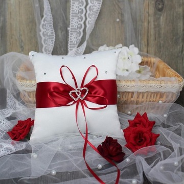 Wedding Crystal Satin Ring Pillow Ring Bearer Ring