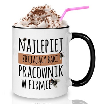 Kubek Czarny Na Prezent NAJLEPSZY PRACOWNIK Wzory