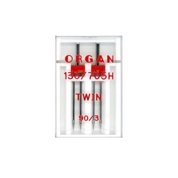 Igła podwójna półpłaska 130/705H Organ 90/3mm 2szt