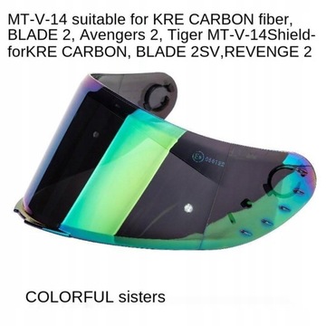 Линза козырька мотоциклетного шлема MT-V-14