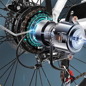 Складной электрический городской велосипед KAISDA 350 Вт 13 Ач 20 дюймов 80 км Женский PL