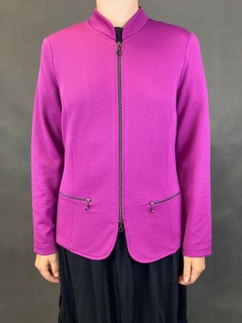 Żakiet marynarka narzutka ERFO fiolet zamek r. 40