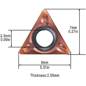 Токарные твердосплавные индексируемые вставки для мини-пневматического станка для снятия фасок