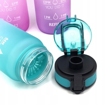 Бутылка для воды, 32 унции, 1000 мл, отметка времени, БЕЗ BPA
